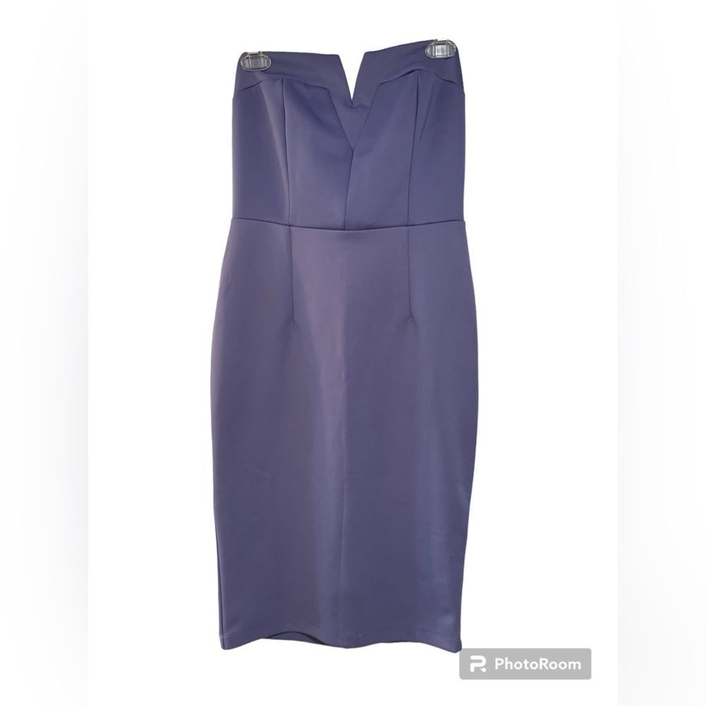 Venus | Lilac purple satin holter top dress size 8